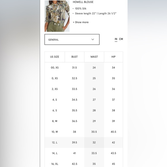 NWT VERONICA BEARD HOWELL BLOUSE ARMY MULTI - Picture 13 of 16